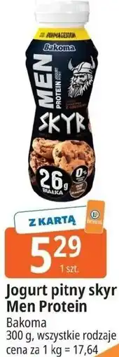 E.Leclerc Jogurt pitny skyr Men Protein Bakoma oferta
