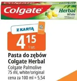 E.Leclerc Pasta do zębów Colgate Herbal Colgate Palmolive 75 ml, white/original oferta