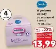 Kaufland bevola Wymienne wkłady do maszynki 5 ostrzy oferta