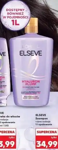 Kaufland Szampon ELSEVE L'ORÉAL PARIS HYALURON PLUMP oferta