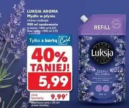 Kaufland Mydło w płynie różne rodzaje LUKSJA AROMA 900 ml opakowanie oferta