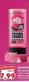 Kaufland Żel pod prysznic różne rodzaje ORIGINAL SOURCE 400 ml opakowanie oferta