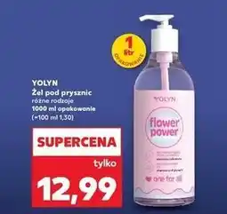 Kaufland Żel pod prysznic różne rodzaje YOLYN 1000 ml opakowanie oferta