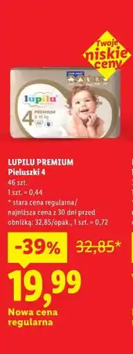 Lidl LUPILU PREMIUM Pieluszki 4 46 szt oferta