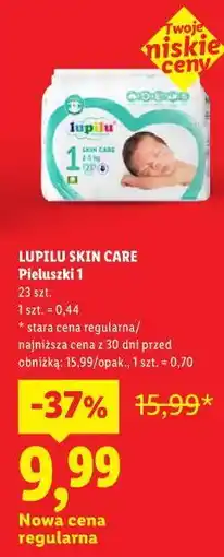 Lidl LUPILU SKIN CARE Pieluszki 1 23 szt oferta