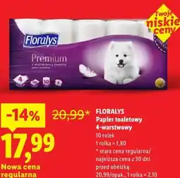 Lidl Papier toaletowy 4-warstwowy FLORALYS oferta