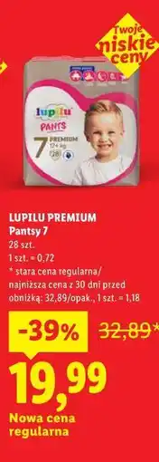 Lidl LUPILU PREMIUM Pantsy 7 28 szt oferta