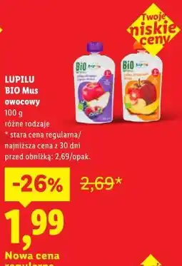 Lidl LUPILU BIO Mus owocowy oferta