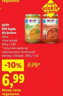 Lidl HIPP BIO Zupka dla juniora oferta