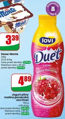 Dino Jogurt pitny malina porzeczka Jovi Duet oferta
