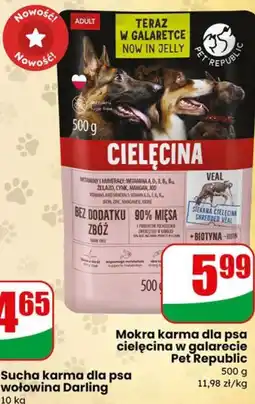 Dino Mokra karma dla psa cielęcina w galarecie Pet Republic oferta
