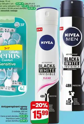 Dino Antyperspirant spray Nivea oferta