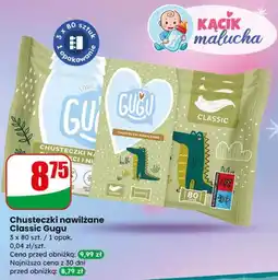 Dino Chusteczki nawilżane Classic Gugu oferta