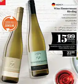 Polomarket Wino Zimmermann Riesling wybrane rodzaje oferta