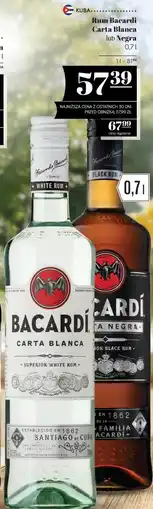 Polomarket Rum Bacardi Carta Blanca lub Negra oferta