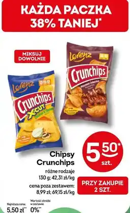 Żabka Chipsy Crunchips oferta
