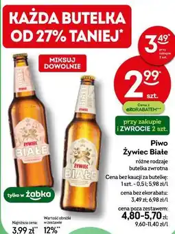 Żabka Piwo Żywiec Białe oferta