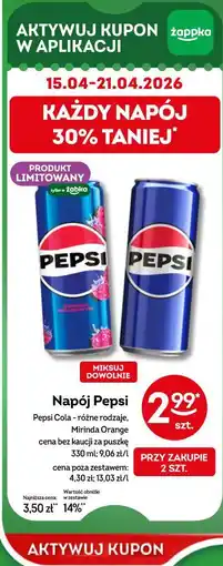 Żabka Napój Pepsi oferta