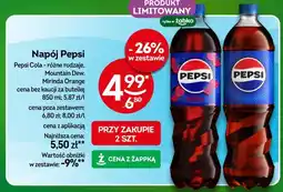 Żabka Napój Pepsi Pepsi Cola - różne rodzaje, Mountain Dew, Mirinda Orange oferta