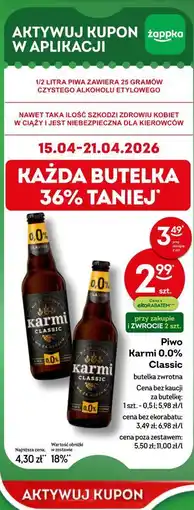 Żabka Piwo Karmi 0.0% Classic oferta