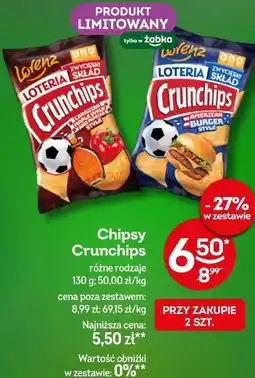 Żabka Chipsy Crunchips różne rodzaje oferta