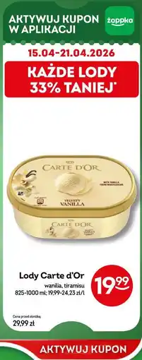 Żabka Lody Carte d'Or oferta