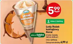 Żabka Lody Rożek koktajlowy Koral oferta