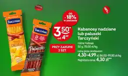 Żabka Kabanosy nadziane lub paluszki Tarczyński oferta
