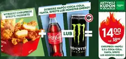 Żabka Chrupbox + napój 0,5 l: Coca-Cola, Fanta, Sprite lub Monster Energy oferta