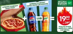 Żabka Pizza na wynos + napój 0,5 l: Pepsi lub Mirinda oferta