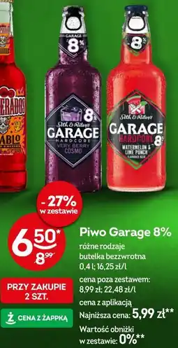 Żabka Piwo Garage 8% różne rodzaje butelka bezzwrotna oferta