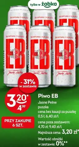 Żabka Piwo EB Jasne Pełne oferta
