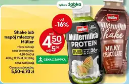 Żabka Shake lub napój mleczny Müller oferta