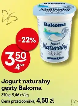 Żabka Jogurt naturalny gęsty Bakoma oferta