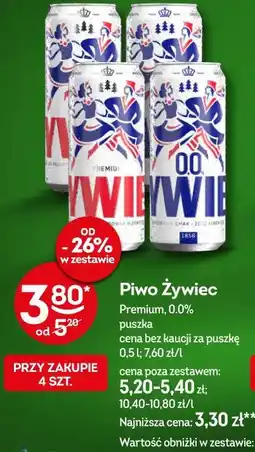 Żabka Piwo Żywiec Premium, 0.0% oferta