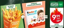 Żabka Frytki + Kinder Czekolada oferta