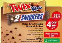 Żabka Baton Twix, Snickers Bounty lub Mars oferta