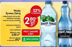 Żabka Woda Żywiec Zdrój niegazowany, mocny gaz, delikatnie musujący oferta