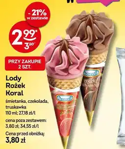 Żabka Lody Rożek Koral oferta