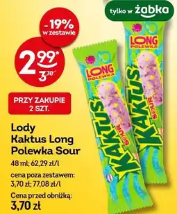 Żabka Lody Kaktus Long Polewka Sour oferta
