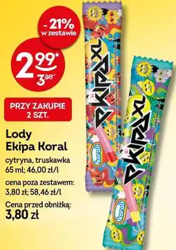 Żabka Lody Ekipa Koral oferta