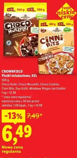 Lidl Płatki śniadaniowe, XXL CROWNFIELD oferta