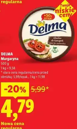 Lidl DELMA Margaryna oferta