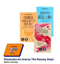Action Maseczka do twarzy The Beauty Dept oferta