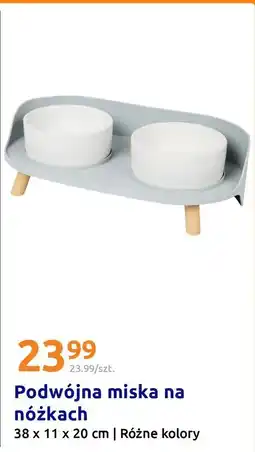 Action Podwójna miska na nóżkach oferta