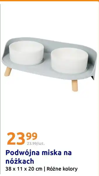 Podwójna miska na nóżkach