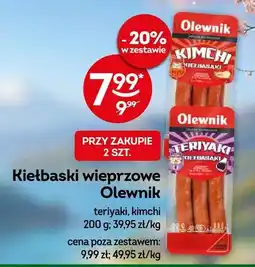 Żabka Kiełbaski wieprzowe teriyaki, kimchi oferta