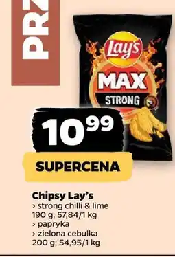 Netto Chipsy Max strong chilli & lime oferta