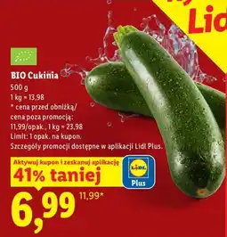 Lidl Cukinia BIO oferta