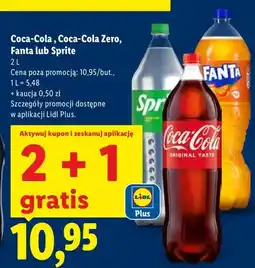 Lidl Napój Coca-Cola, Coca-Cola Zero, Fanta lub Sprite oferta